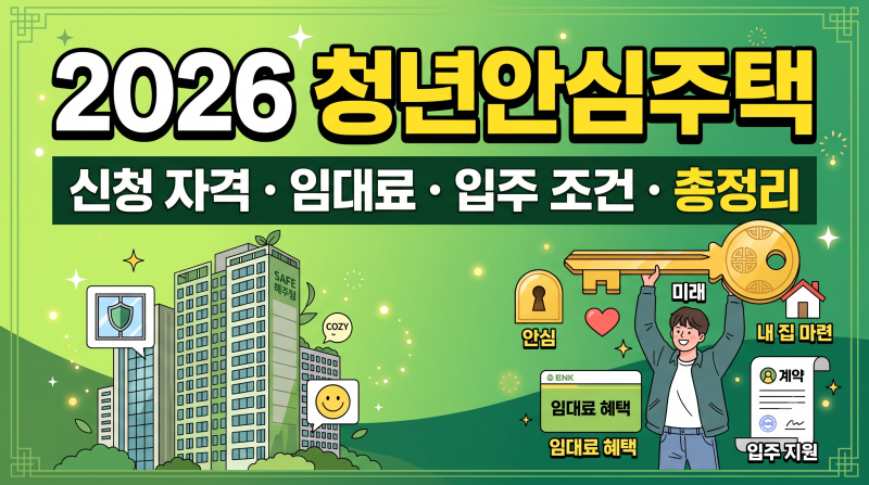 2026 청년안심주택 신청자격 임대료 입주 조건 신청방법 총정리