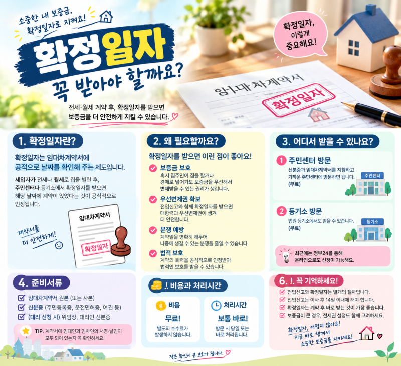 확정일자란? 전입신고와 함께 꼭 받아야 하는 이유