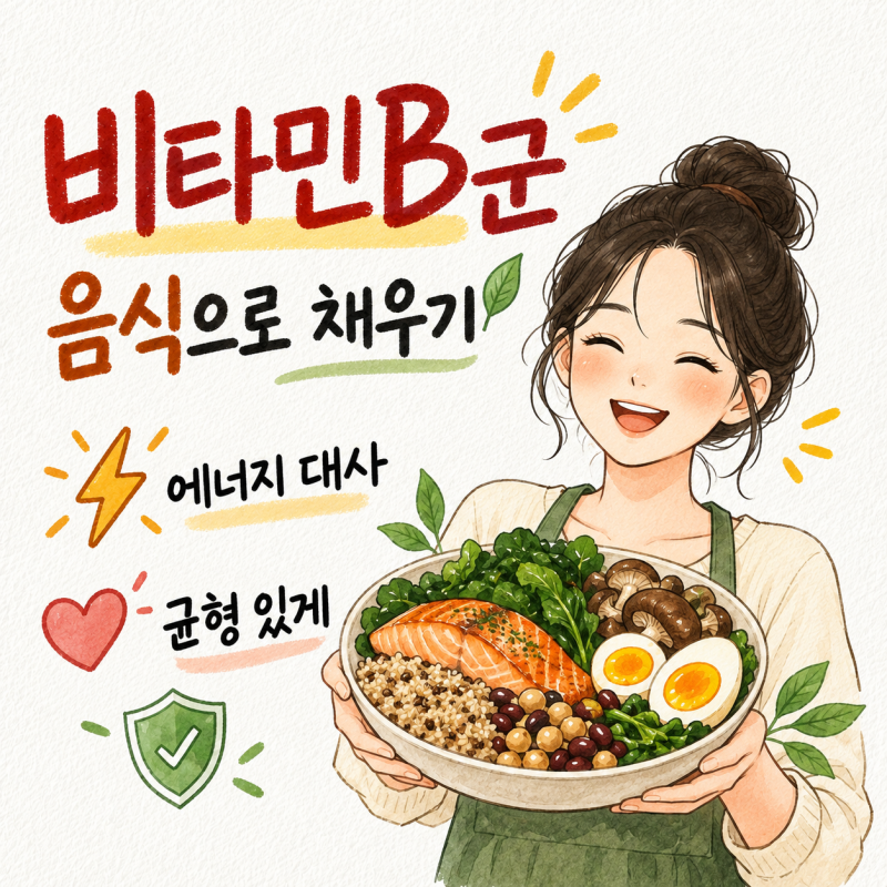 비타민B군 음식으로 섭취하는 건강 관리 방법