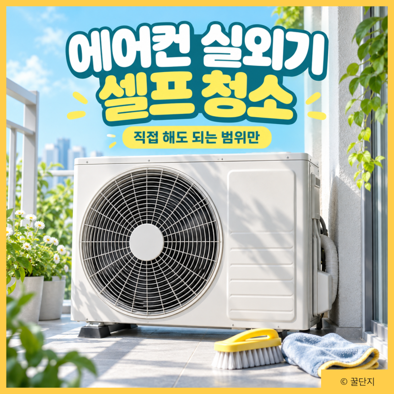 에어컨 실외기 셀프 청소 해도 될까? 방법 범위 주의사항