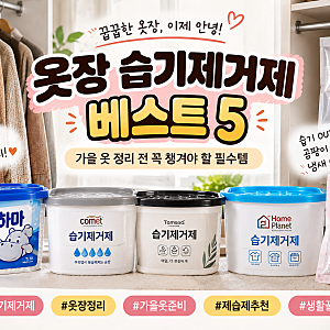 옷장 습기제거제 추천 BEST 5｜가을 옷 정리 전 꼭 챙겨야 할 제습제