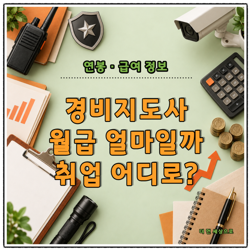 경비지도사 연봉 얼마일까? 2026 실제 채용 급여와 보안업체 하는 일