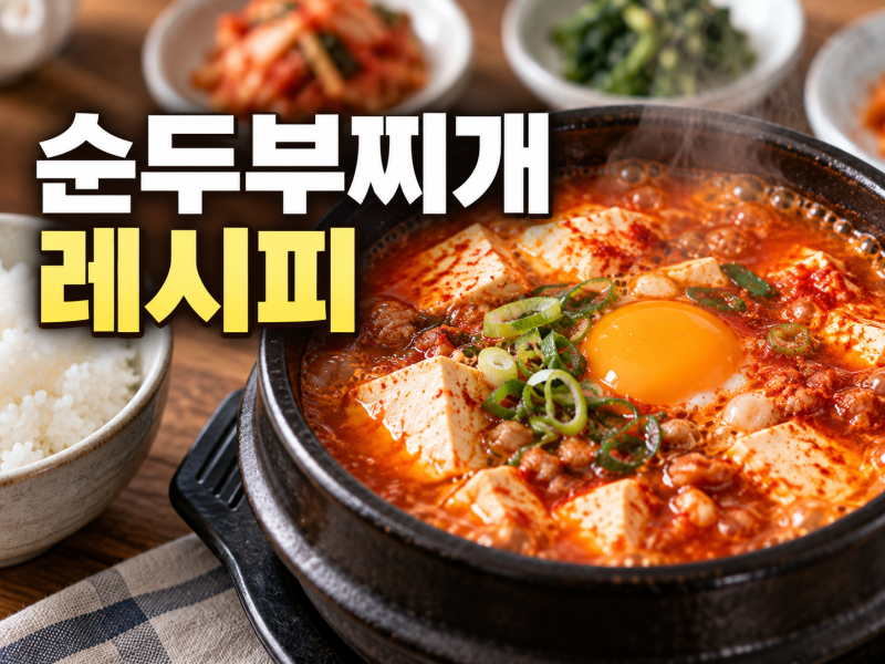 순두부찌개 레시피, 고추기름부터 잡으면 국물이 달라집니다