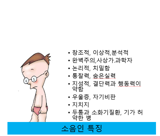 소음인 특징, 음식부터 체형·성향·생활습관까지 알아보기