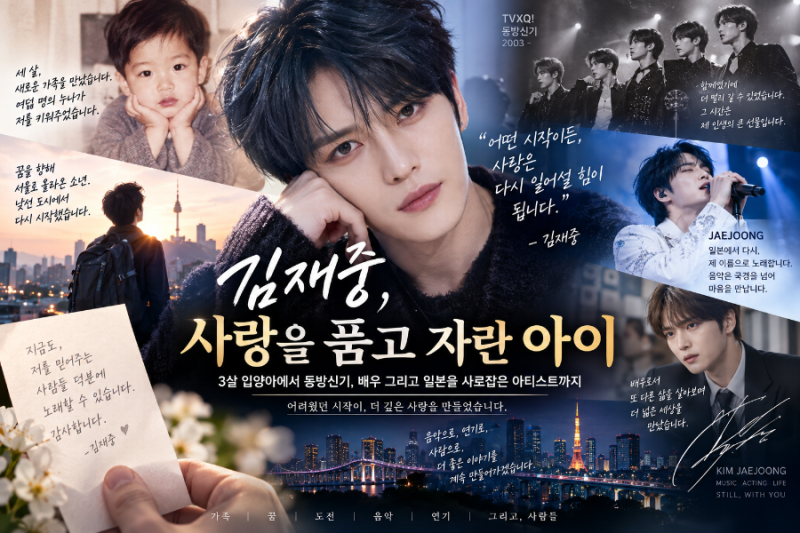 김재중, 사랑을 품고 자란 아이