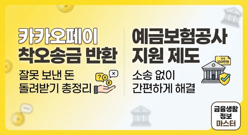 카카오페이 착오송금 반환 방법: 돈을 잘못 보냈을 때 고객센터 구제 신청 총정리