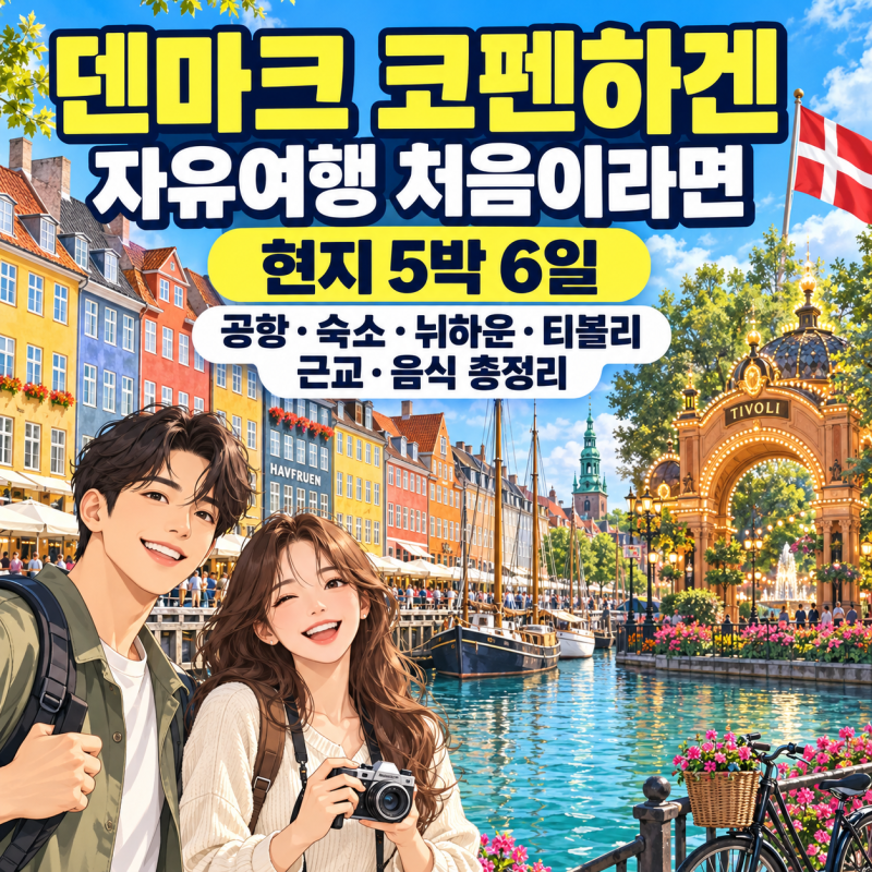 덴마크 코펜하겐 자유여행 처음이라면｜공항·숙소·뉘하운·티볼리·근교·음식·현지 5박 6....