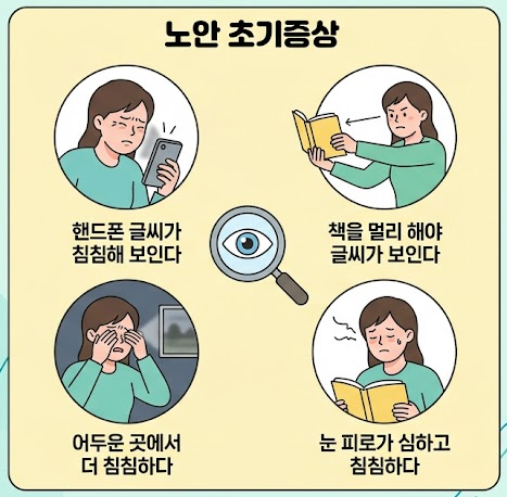 40대 노안 초기증상 체크리스트 (+ 눈 피로 싹 잡는 영양제 조합 추천)