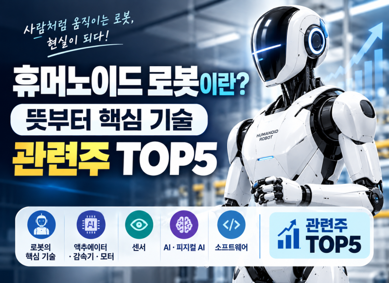 휴머노이드 로봇이란? 뜻부터 핵심 기술 관련주 TOP5