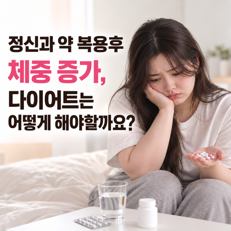 정신과 약 복용 후 체중 증가, 다이어트는 어떻게 해야 할까요?