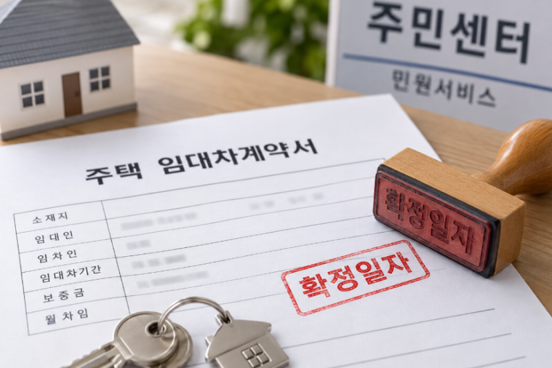 확정일자 신청하는 방법 총정리 인터넷,주민센터 신청부터 준비물까지