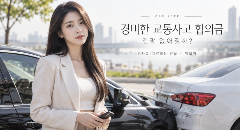 경미한 교통사고 합의금 정말 없어질까? 위자료·치료비는 받을 수 있을까
