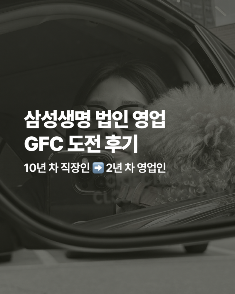 도전해 볼 가치가 있는 GFC (삼성생명 법인영업직)