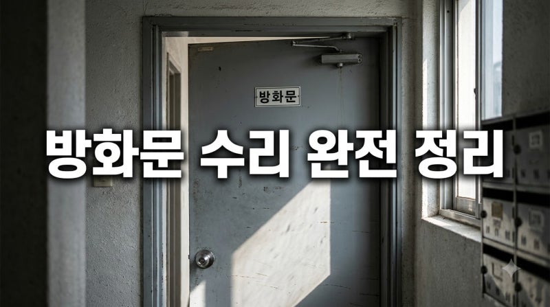 비뚤어진 철재 방화문, 직접 고치는 법 (피벗힌지·경첩 교정 완전 정리)