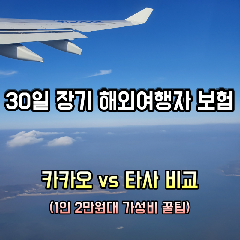 카카오 해외 여행자보험 30일 비용 최대 1만원대 가입 후기 가격 비교 및 환급 혜택 총정리