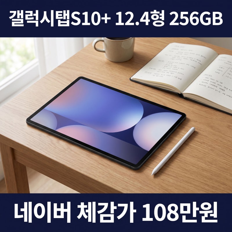 갤럭시탭S10+ 256GB 12.4형 AMOLED 120Hz, 5G가 만원밖에 안 오릅니다