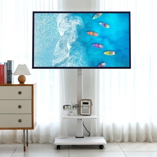 이동식 TV 거치대 추천 | 벽걸이 TV, TV장 대신 75인치까지 가능한 이동식 TV 스탠드