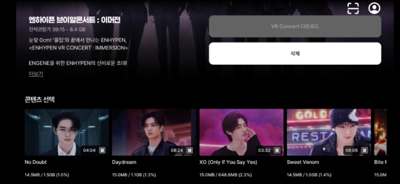 [엔진로그] 엔하이픈 VR 콘서트 박스(이멀전) 구매 후기
