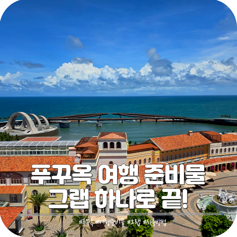 베트남 푸꾸옥 준비물 및 그랩 사용법 후기와 꿀팁