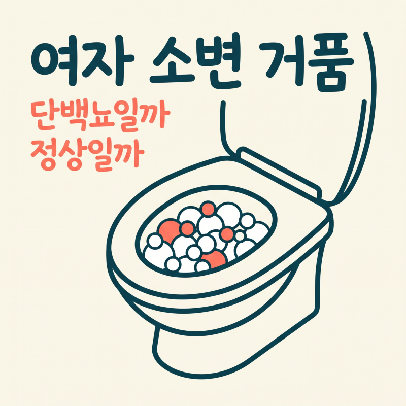 여자 소변 거품, 단백뇨 신호일까 정상과 구별하는 법