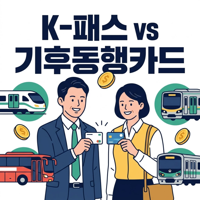 "아직도 헷갈리세요?" K-패스(모두의카드) vs 기후동행카드 완벽 비교 (경기·인천 필수 혜택)