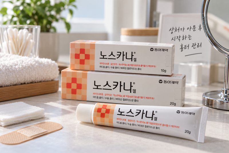 노스카나겔 언제부터 발라야 할까? 딱지 있을 때 사용해도 될까?