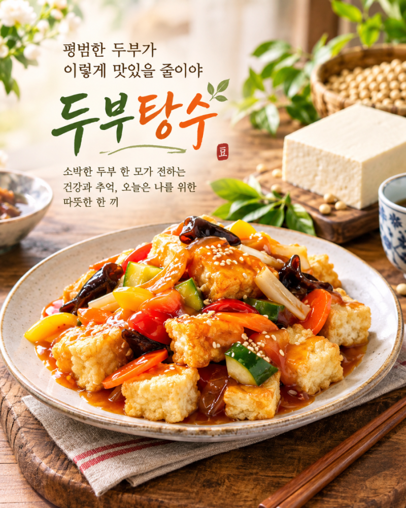 두부탕수, 평범한 두부가 이렇게 맛있을 줄이야