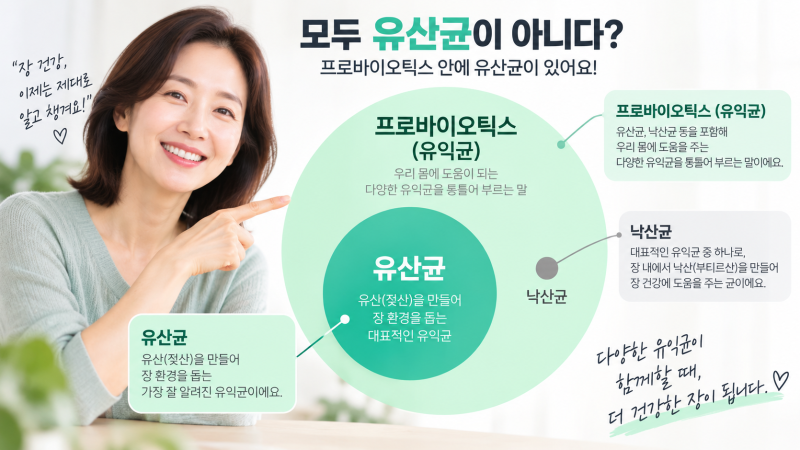 프로바이오틱스와 유산균, 같은 말일까? 용어 한 번에 정리해 보았습니다.