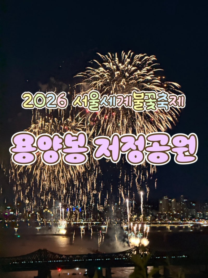 2026 서울세계불꽃축제 찐 현실후기｜여의도 팝업 용양봉저정공원 동선정리l주차,꿀팁,스팟