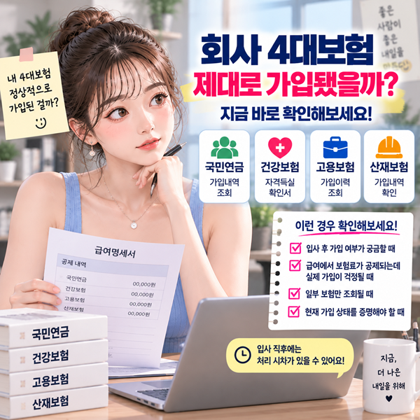 4대보험 가입 여부 확인방법｜회사에서 제대로 가입했는지 확인하려면?