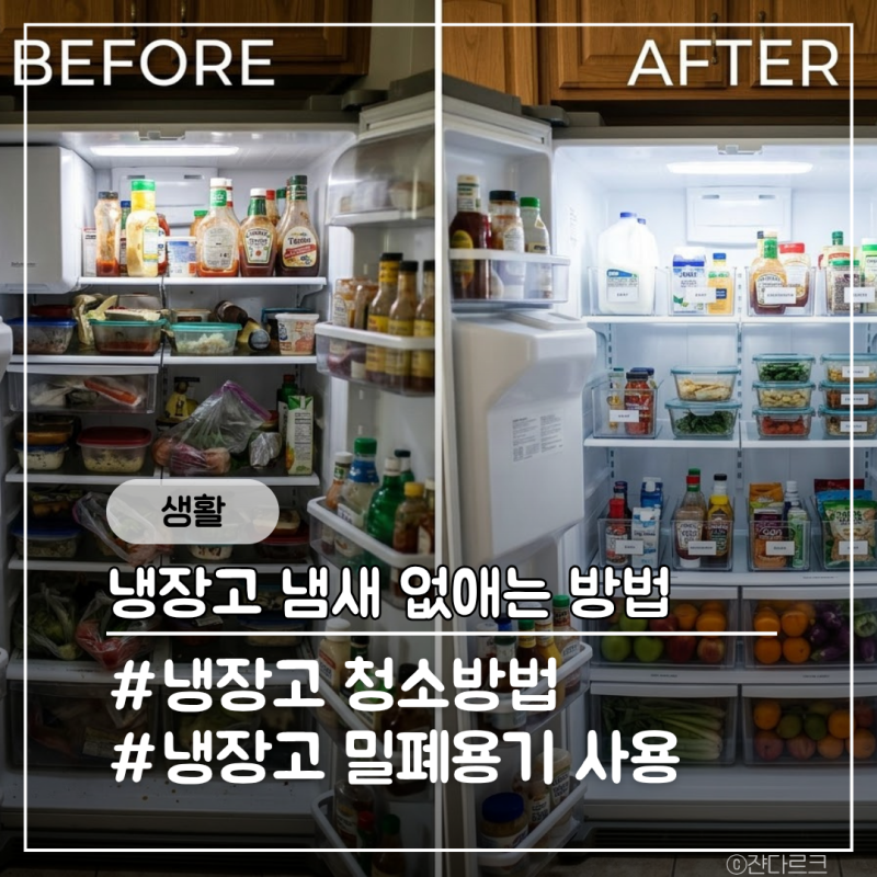 냉장고 냄새 없애는 방법, 집에서 쉽게 해결해보세요