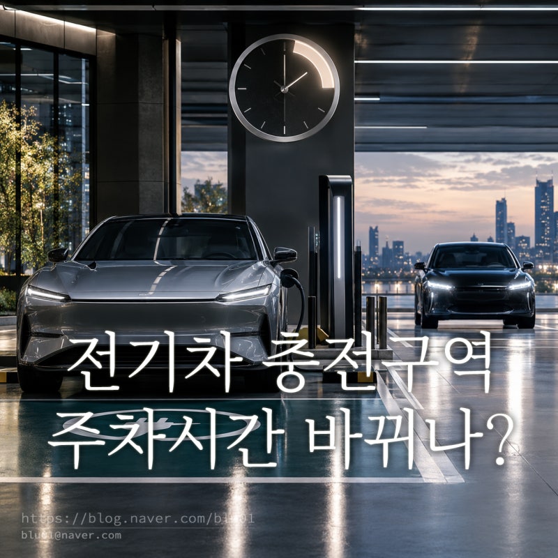 전기차 충전구역 주차시간 바뀌나? 급속 1시간·완속 14시간과 2026년 법 개정안 총정리