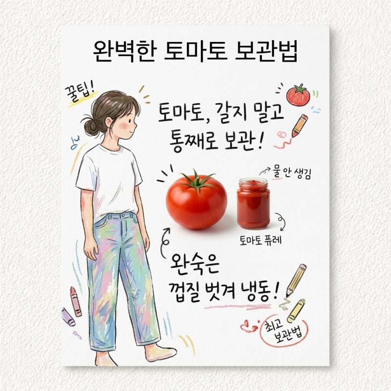 토마토 주스 만드는법 토마토 퓨레 토마토 보관법 완숙토마토 껍질 벗기는법 냉동법