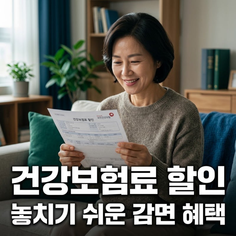 건강보험료 할인 지역가입자와 은퇴자가 놓치기 쉬운 감면 혜택