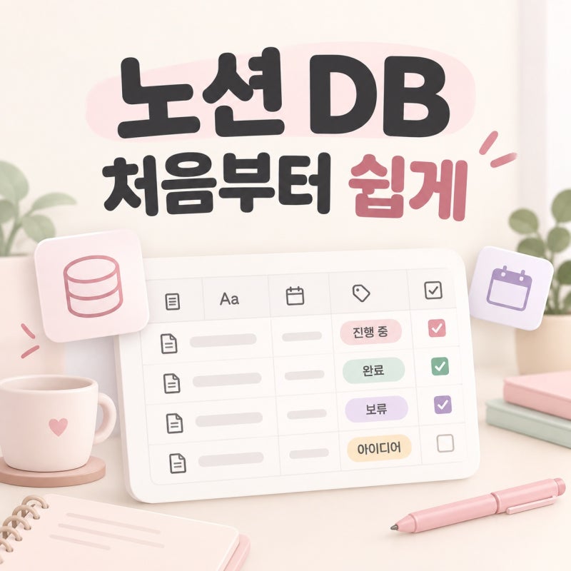 노션 데이터베이스 만들기 초보가 처음 알아야 할 속성 설정 방법
