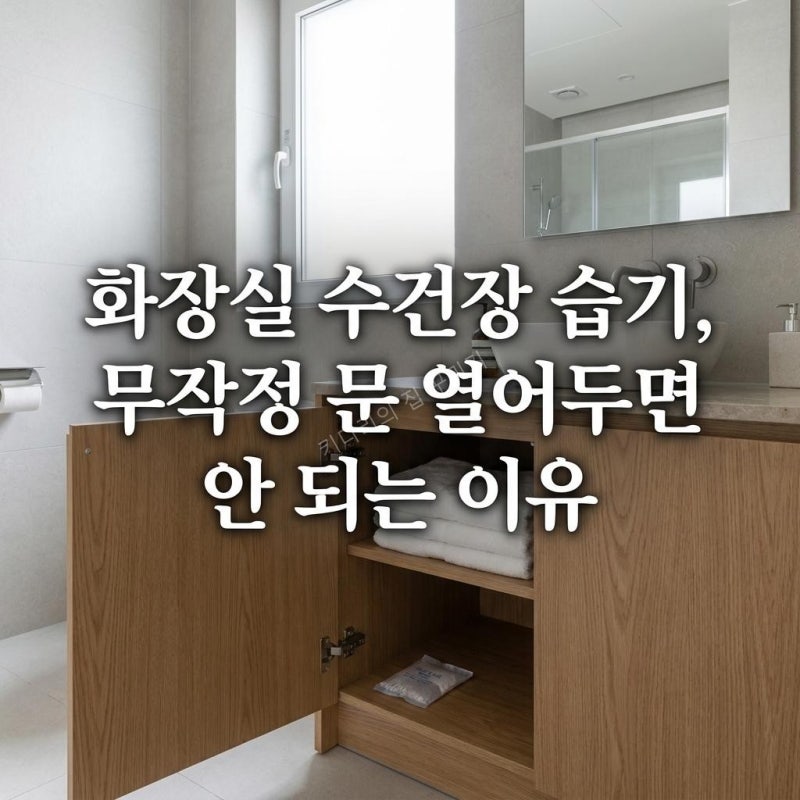 화장실 수건장 습기, 샤워 후 무작정 문 열어두면 안 되는 이유