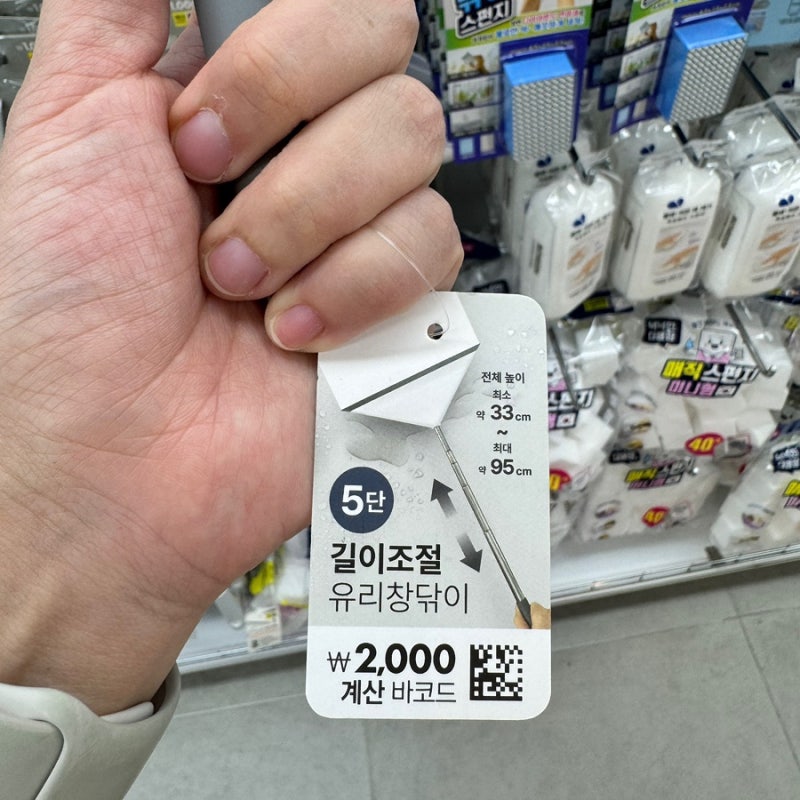가을 대청소, 다이소 2,000원 유리창닦이면 충분해요