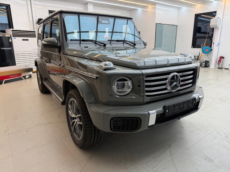 벤츠 g450d 즉시출고 클래식 그레이에 베이지 시트 역대급 귀한 조합 실물 출고기!