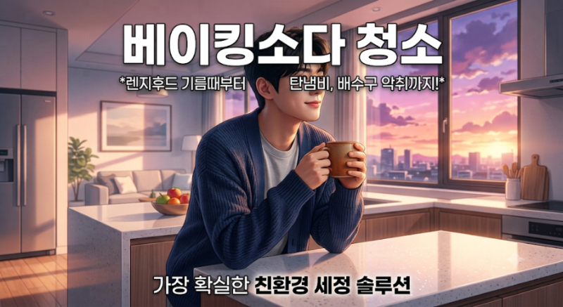 베이킹소다 청소법, 식초와 무작정 섞지 않고 집안 찌든 때 제대로 잡는 노하우