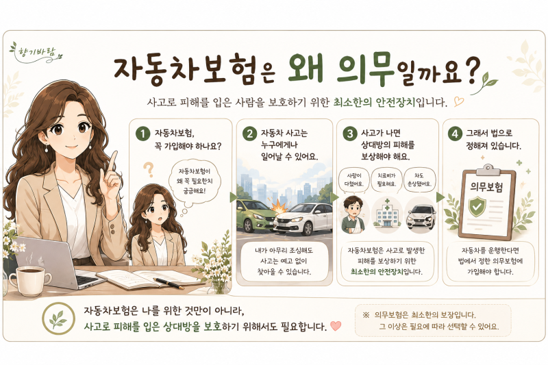자동차보험은 왜 의무일까요? 꼭 가입해야 하나요?
