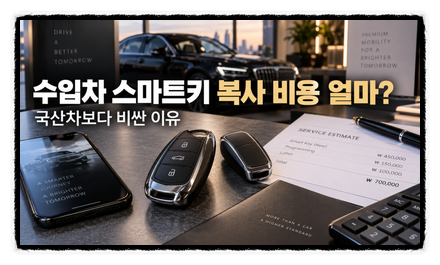수입차 스마트키 복사 비용 얼마? 국산차보다 비싼 이유, 여기서 갈립니다