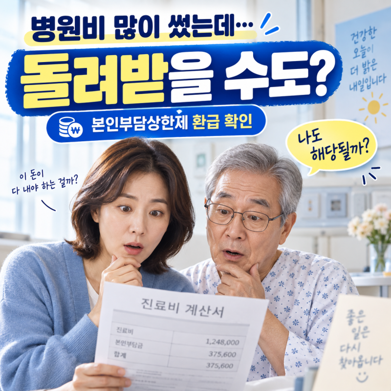 병원비 많이 썼다면 돌려받을 수도? 본인부담상한제 환급 확인