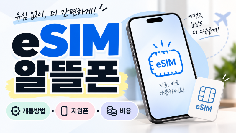 eSIM 알뜰폰 개통 방법 총정리