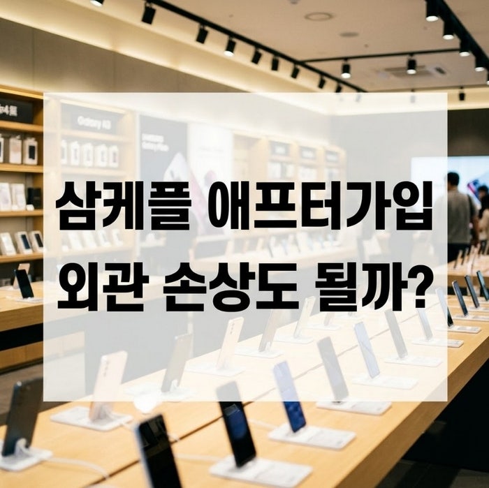삼케플 애프터가입 진짜 364일까지 되나요.. 외관 손상 있으면 얘기가 다르다던데
