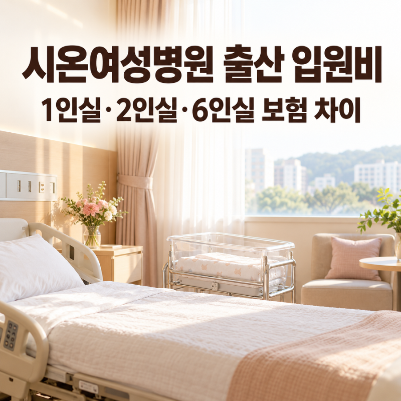 시온여성병원 출산 입원비｜1인실·2인실·6인실 보험 적용과 실비 청구