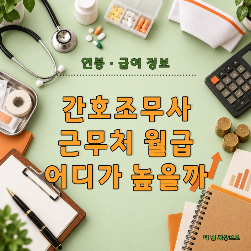 간호조무사 월급 얼마일까? 의원·병원·요양병원 실제 급여 차이