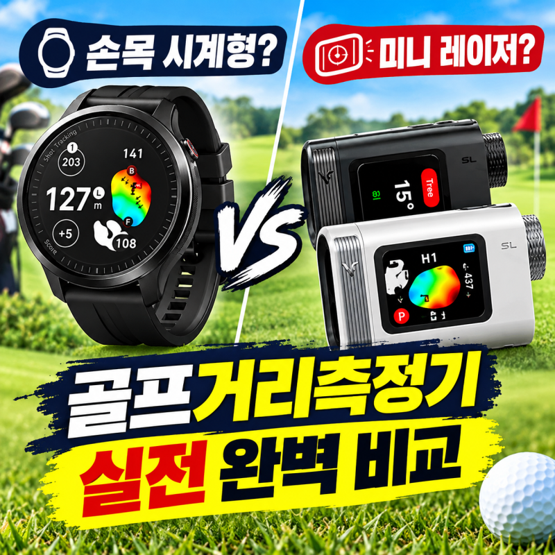 손목 시계형? 미니 레이저? 골프거리측정기 실전 완벽 비교