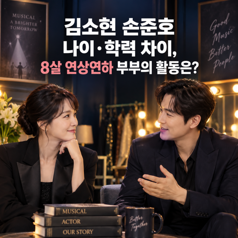김소현 손준호 나이·학력 차이, 8살 연상연하 부부의 활동은?