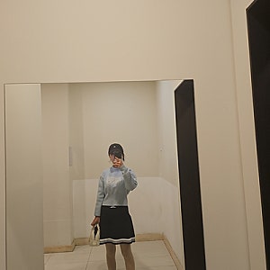 제이린드버그 니트 골프스커트 내돈내산 여성골프웨어 추천/가을 필드 라운딩룩 코디