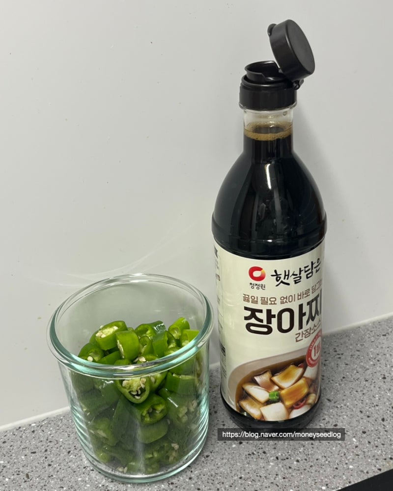 식비절약 방법, 1인가구 자취생의 장아찌 간장으로 5분만에 간장 장아찌 만들기 (청정원 간장....